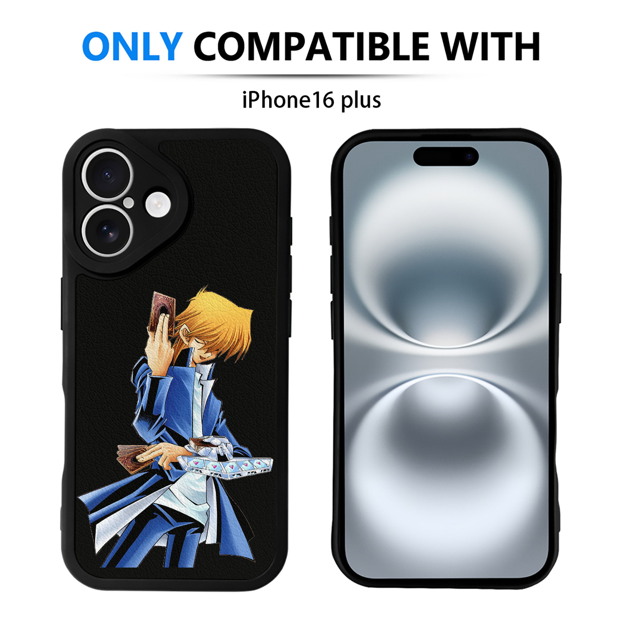 遊☆戯☆王 Yu-Gi-Oh! 【iPhone 16シリーズ対応】シリコンスマホケース（レザー調） 材質：シリコン